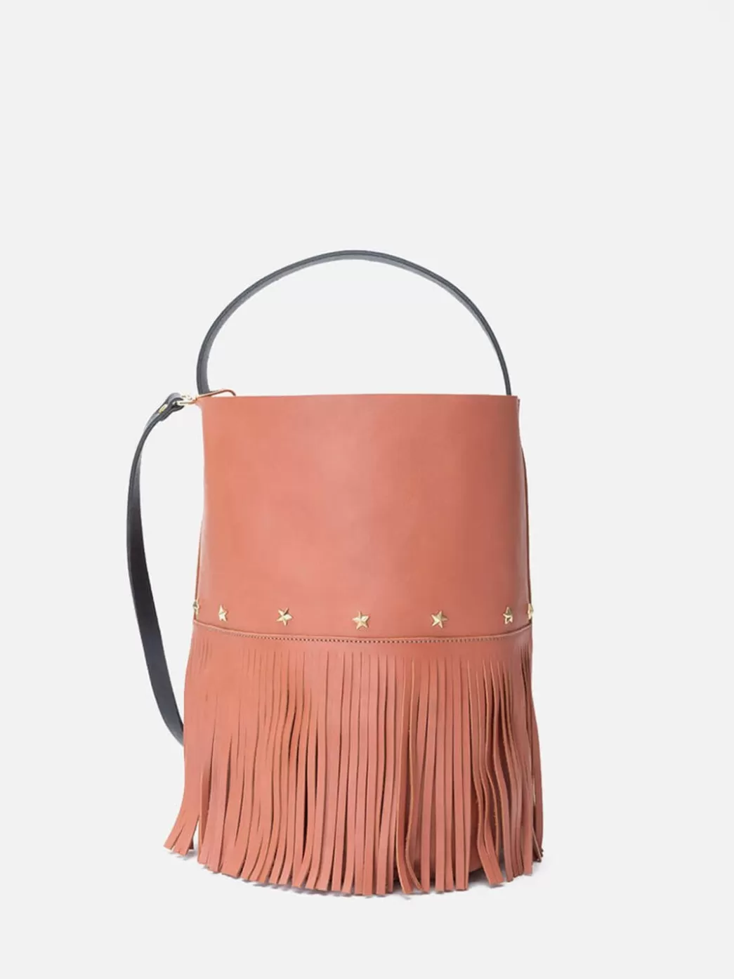 Mujer Mercules Bucket Fringes Terracota