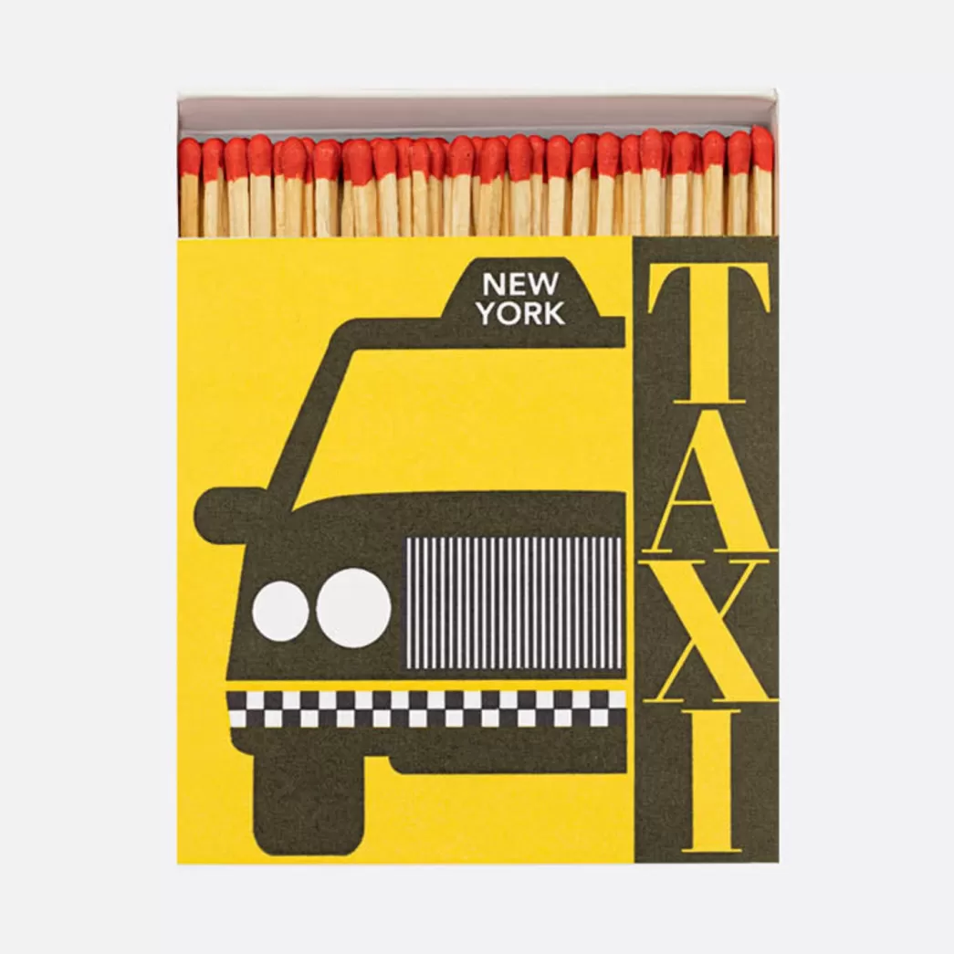 Mujer Mercules Caja Cuadrada De Cerillas Nyc Taxi