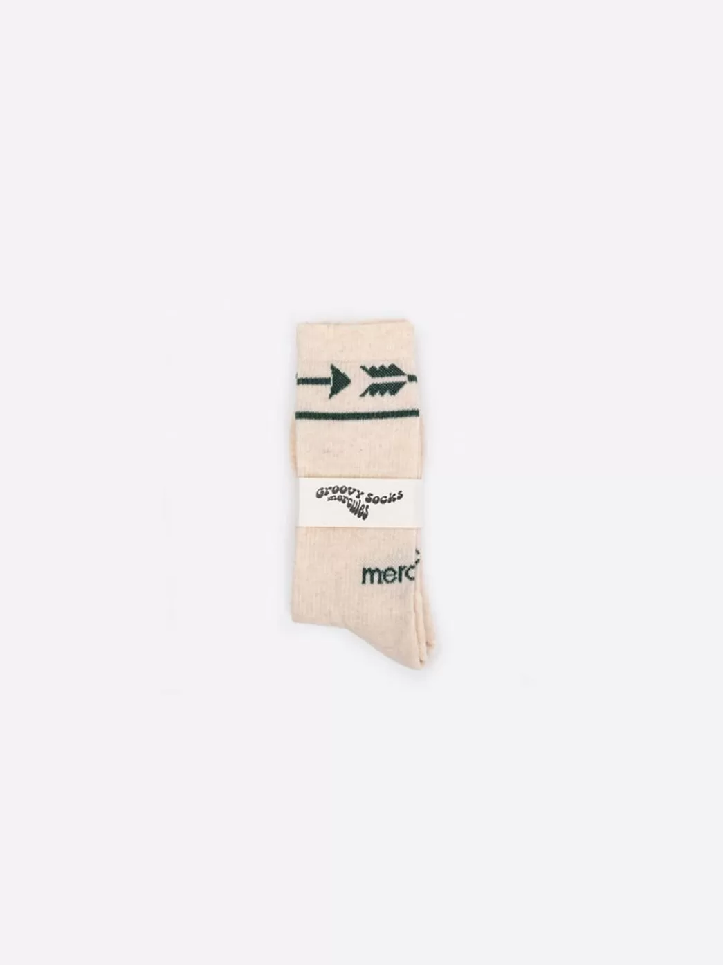 Mujer Mercules Calcetin Flecha Crudo