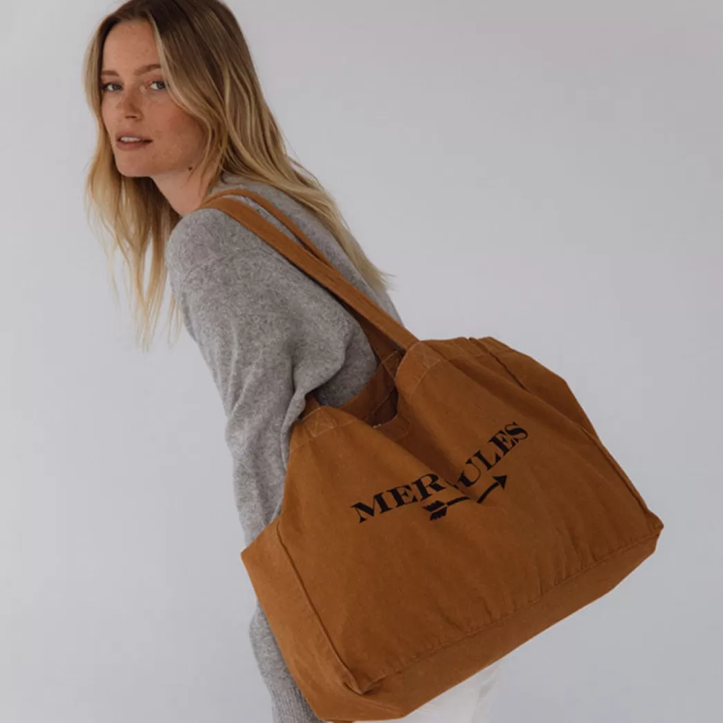 Mujer Mercules Canvas Tote Mostaza