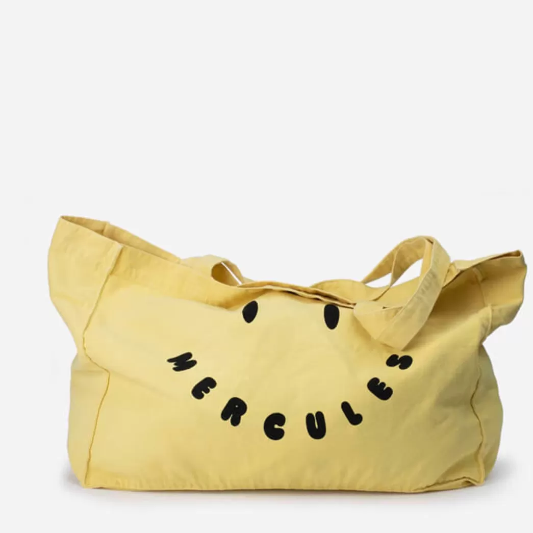 Mujer Mercules Canvas Tote Smiley Amarillo