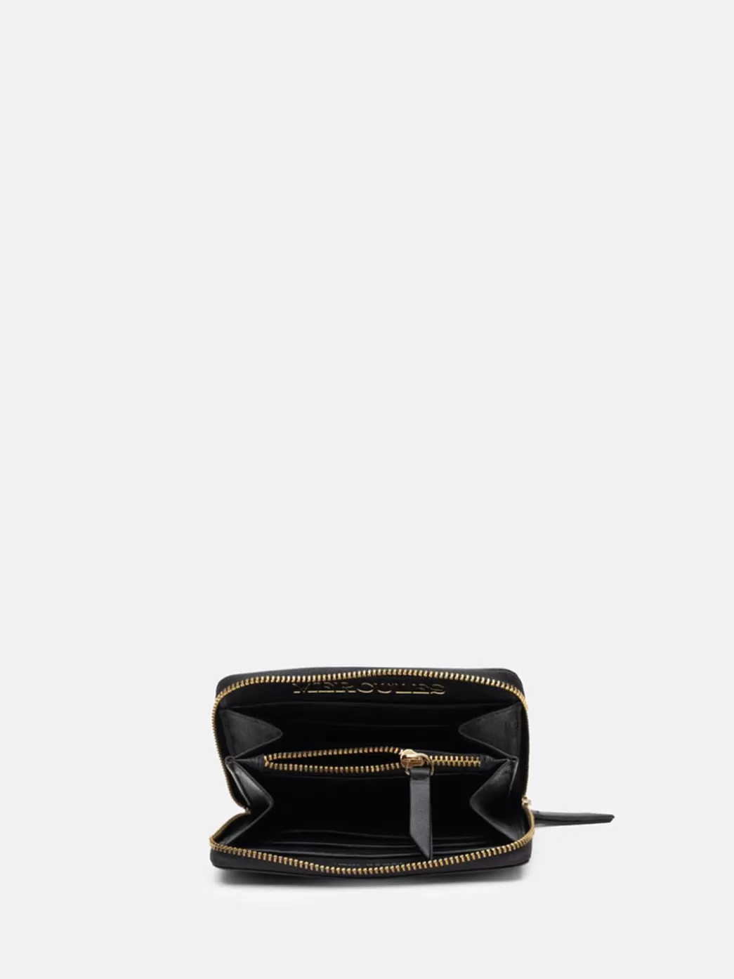 Mujer Mercules Cartera Continental Zip Negro