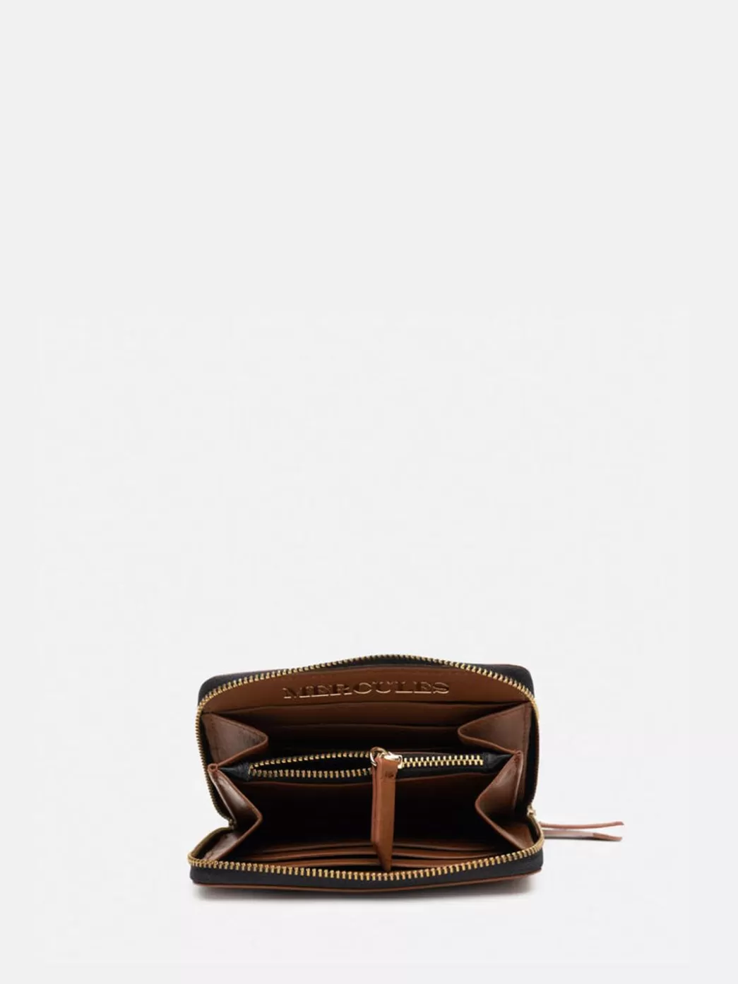 Mujer Mercules Cartera Continental Zip Tan