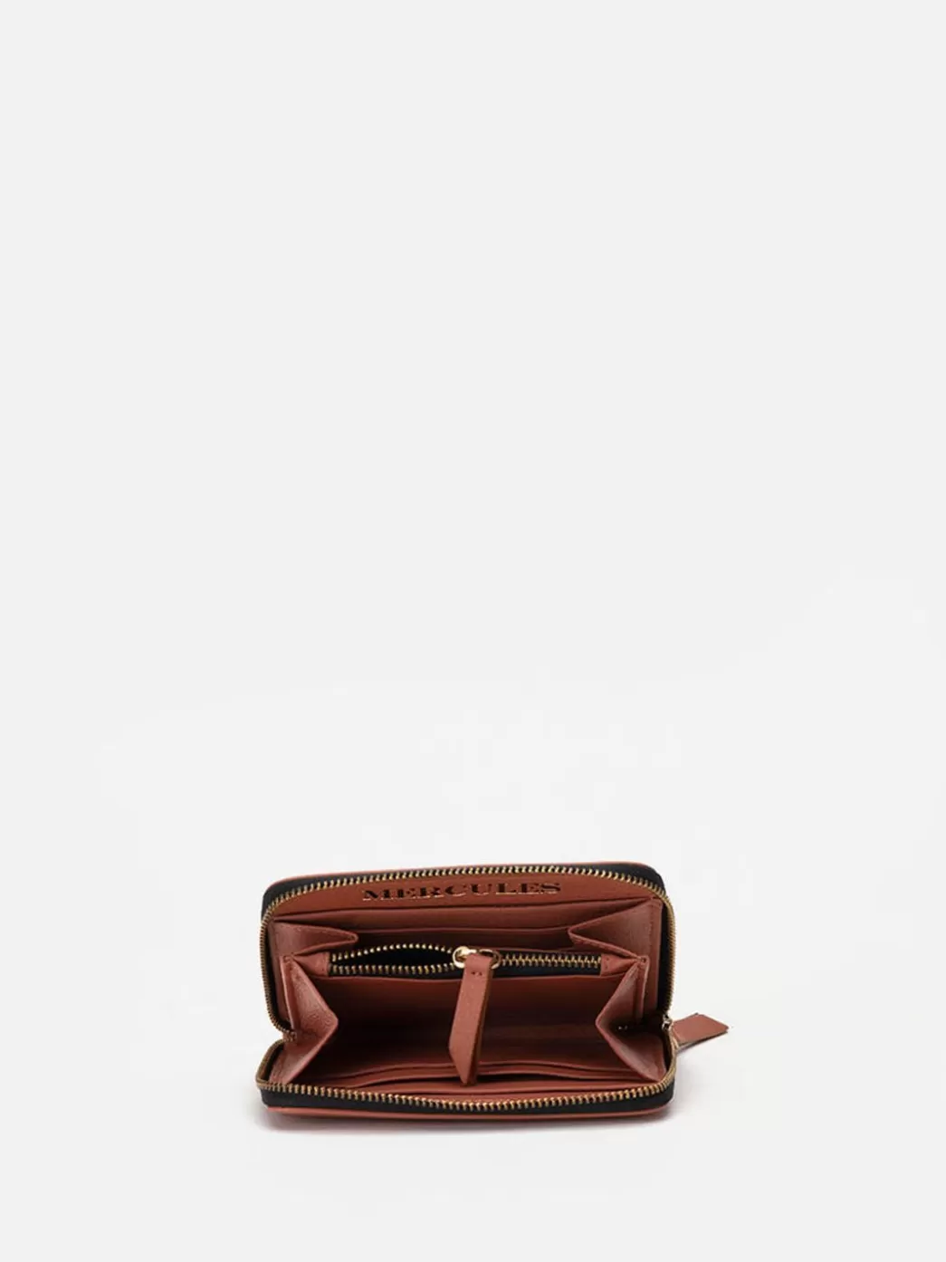 Mujer Mercules Cartera Continental Zip Terracota