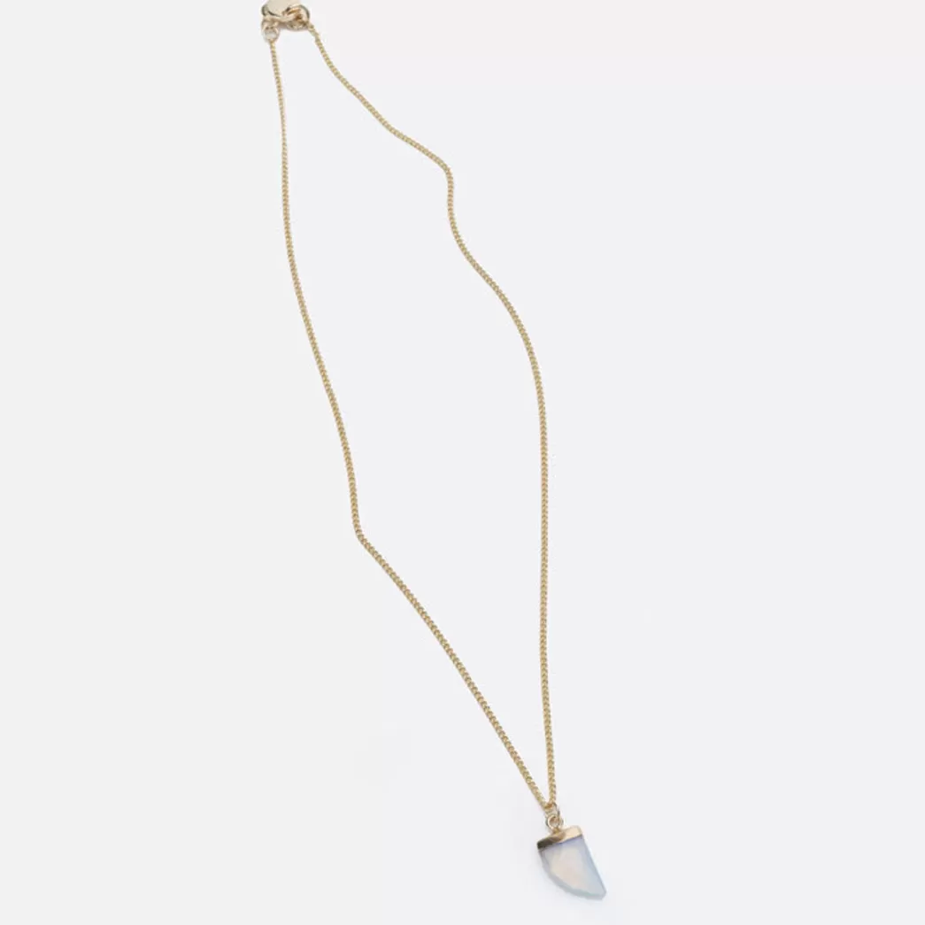 Mujer Mercules Collar Cuerno Blanco