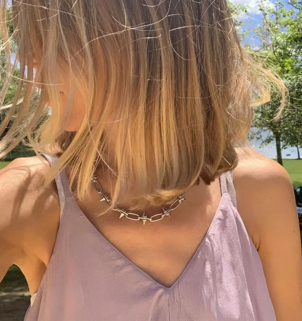 Mujer Mercules Collar Spike Plata