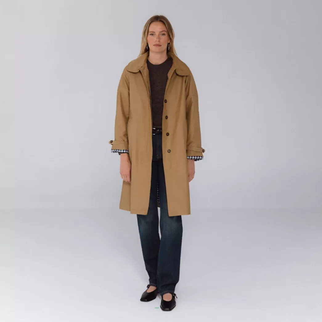 Mujer Mercules Gabardina Camel