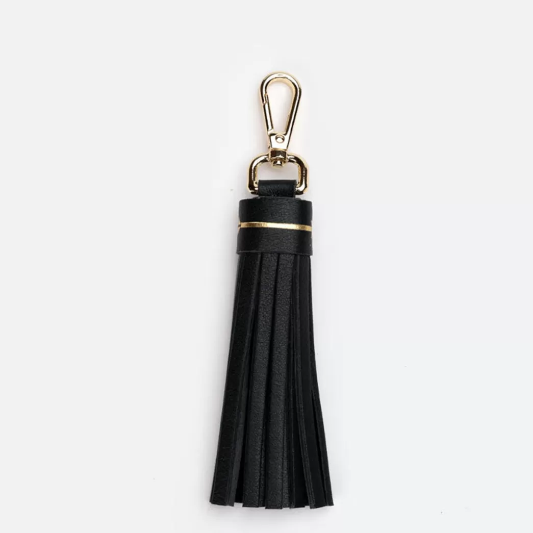 Mujer Mercules Llavero Flecos Negro