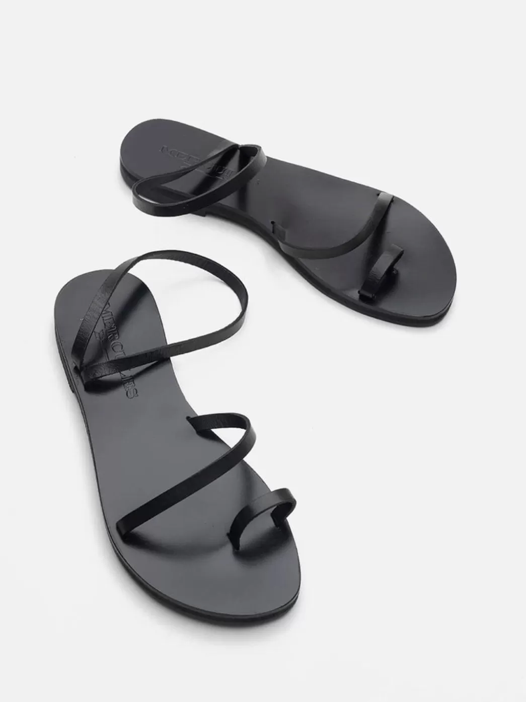 Mujer Mercules Sandalias Atenea Negras