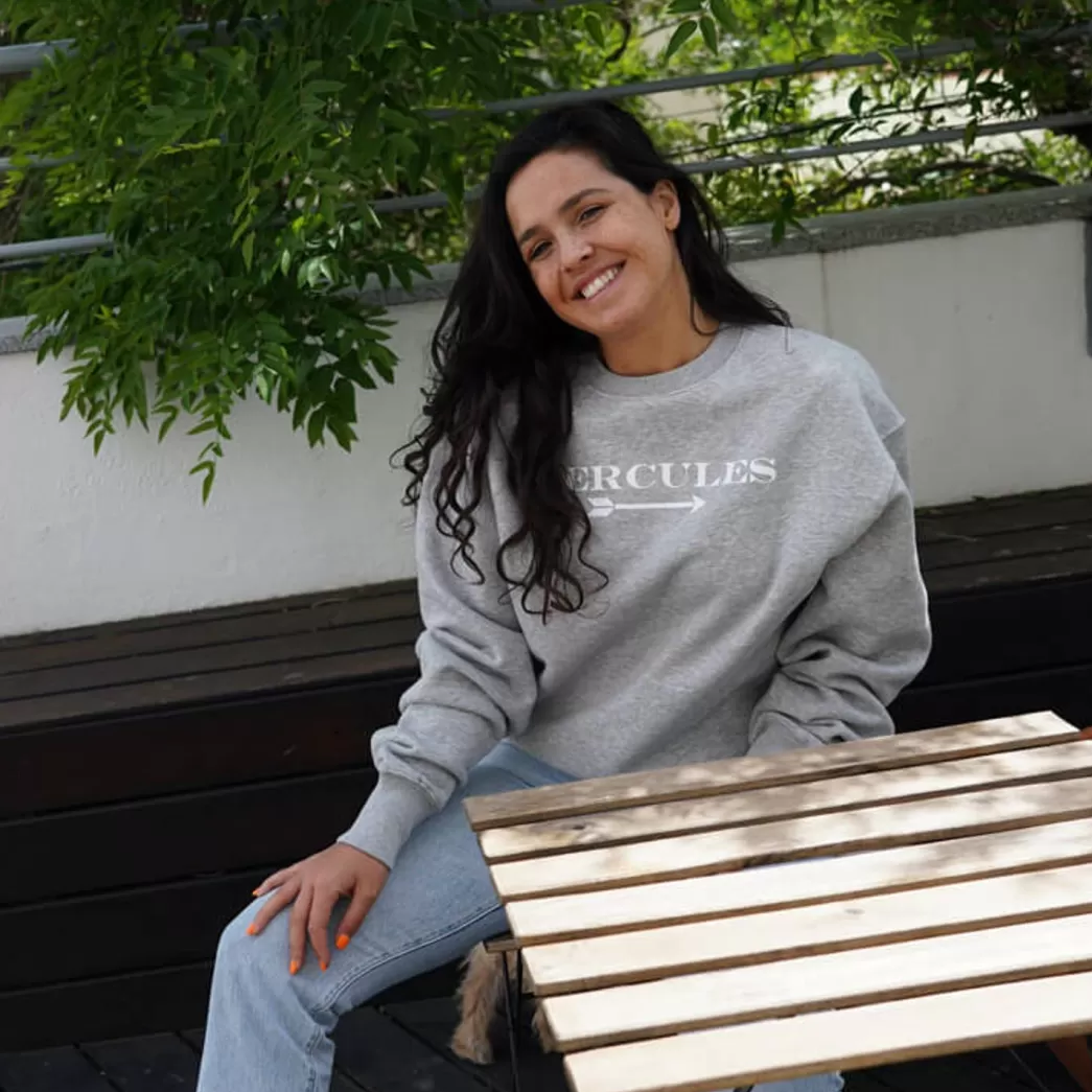 Mujer Mercules Sudadera Logo Gris