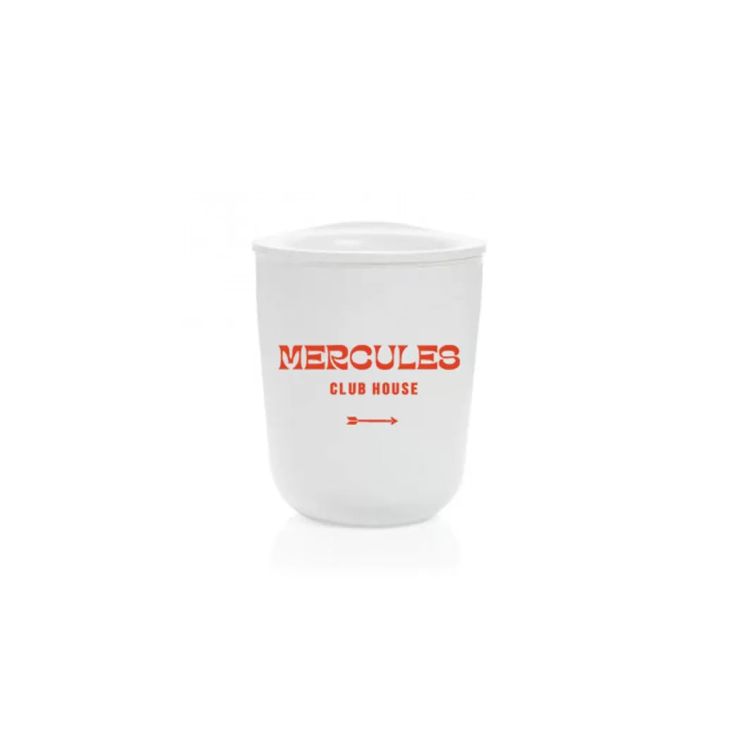 Mujer Mercules Vaso Take Away Pequeno Blanco Con Logo Clubhouse